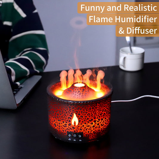 Flame Volcano Humidifier Aroma Diffuser