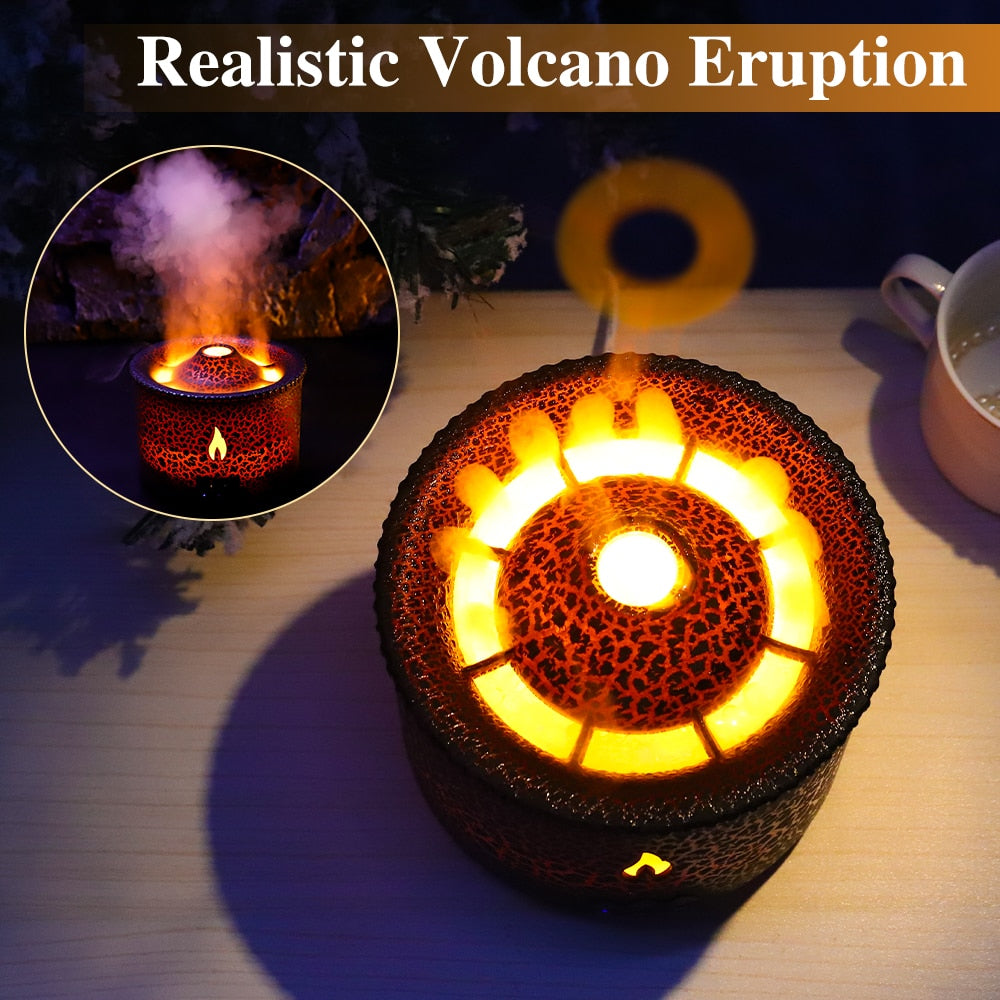 Flame Volcano Humidifier Aroma Diffuser