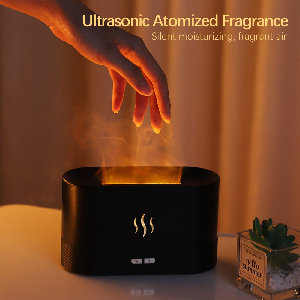 Air Humidifier - Aromatherapy Flame Diffuser