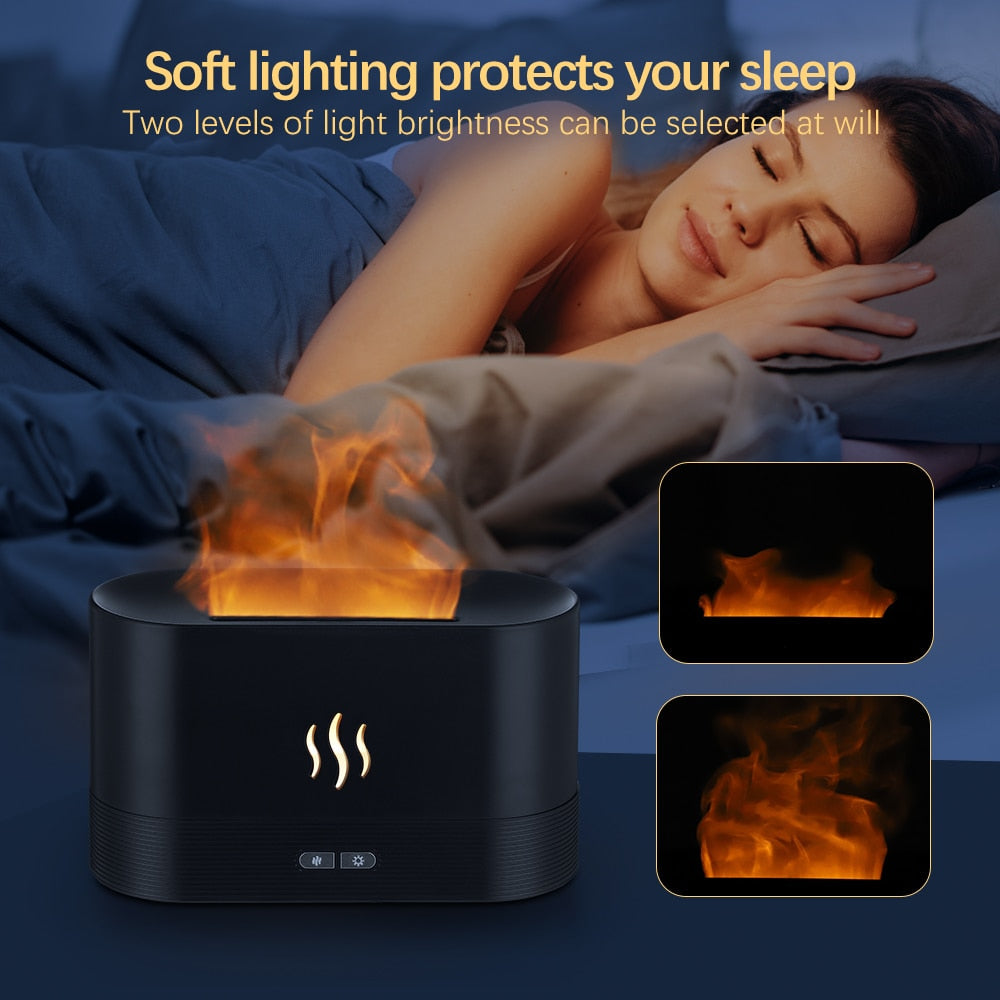 Air Humidifier - Aromatherapy Flame Diffuser